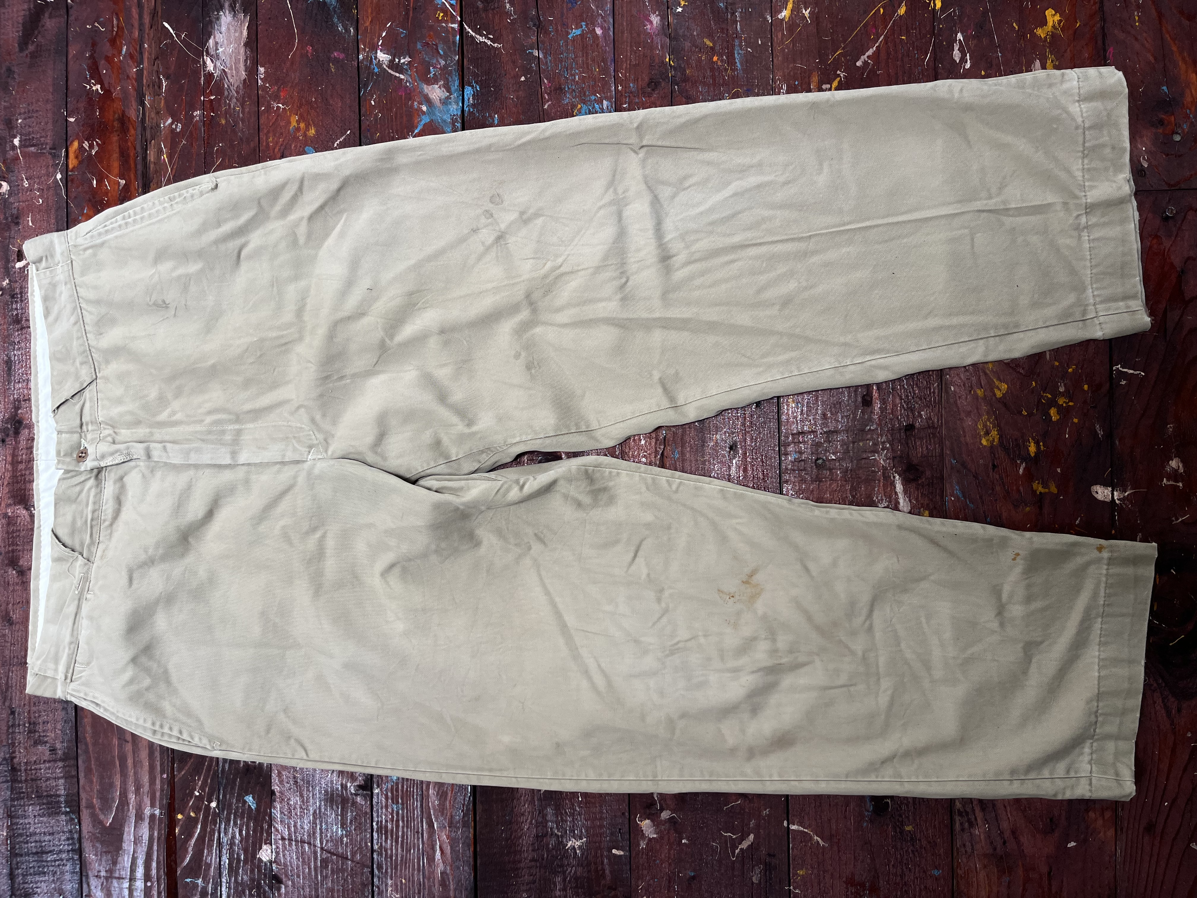 VINTAGE MILITARY CHINO PANT~W36